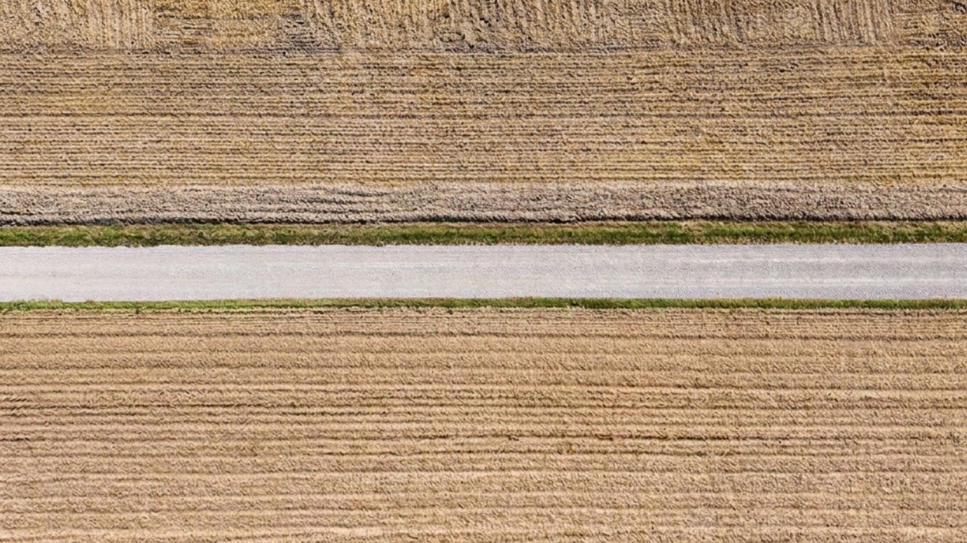Weg nach der VGrader-Bearbeitung, eben und gepflegt